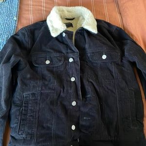 ASOS Designs Medium Faux Fur Corduroy Jacket